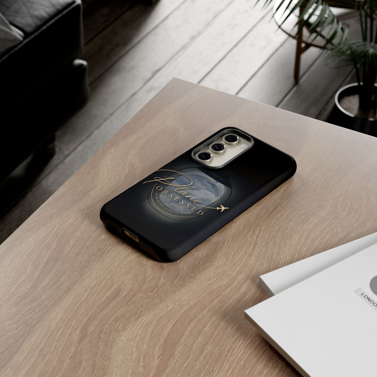 Plane Obsessed Phone Case — Protective Tough Case for Aviation Lovers