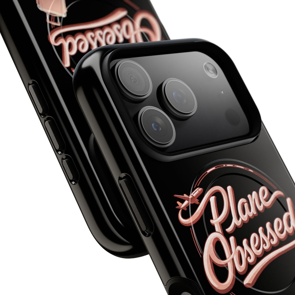 Plane Obsessed Magnetic Phone Case — Tough Protective Travel Case with Luggage Design