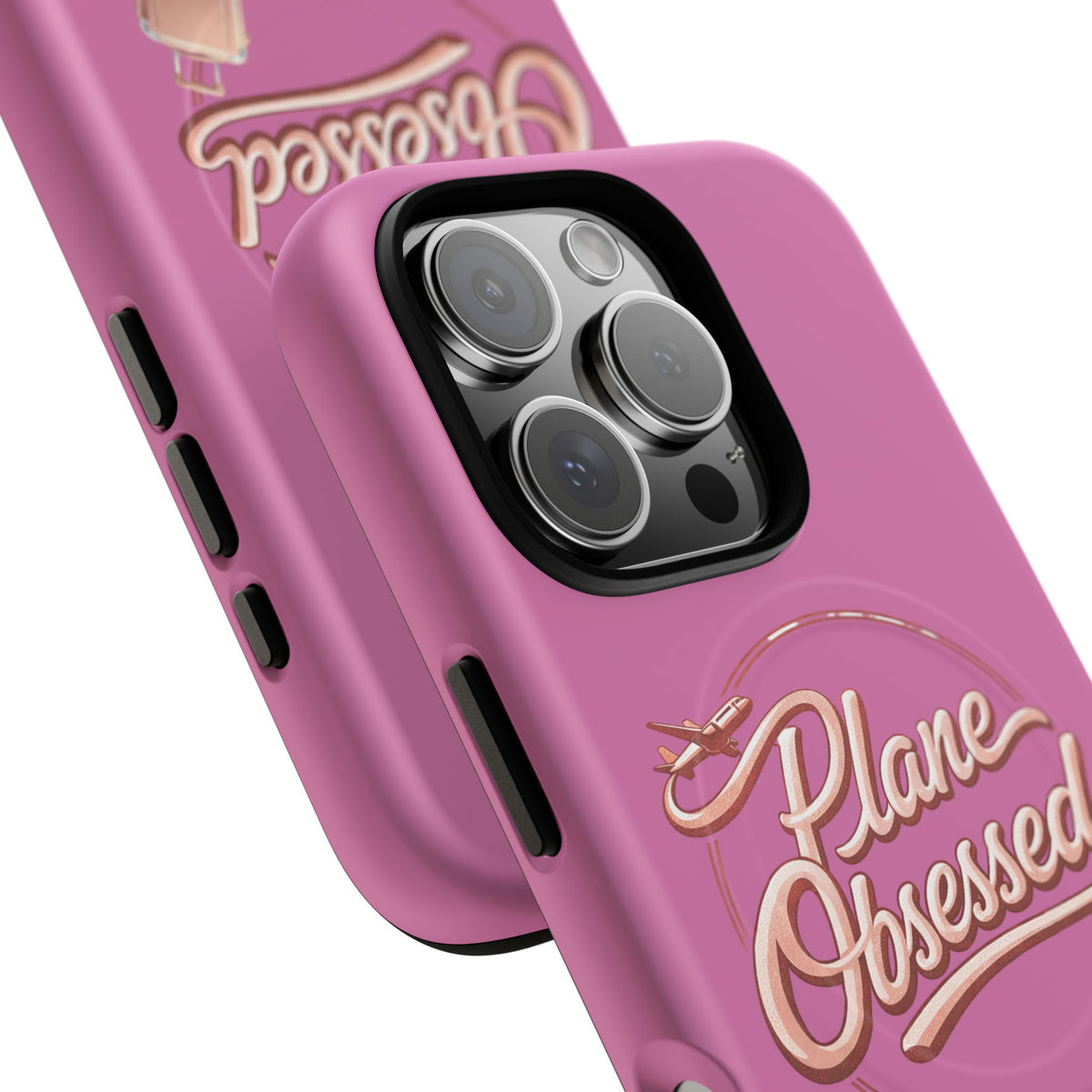 Plane Obsessed Magnetic Phone Case — Tough Protective Travel Case with Luggage Design