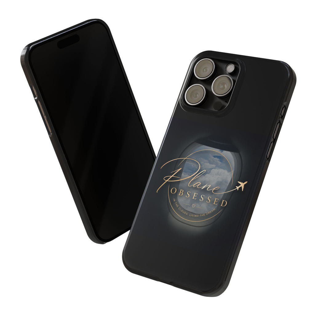 Plane Obsessed Slim Phone Case — Travel Airplane Window Design