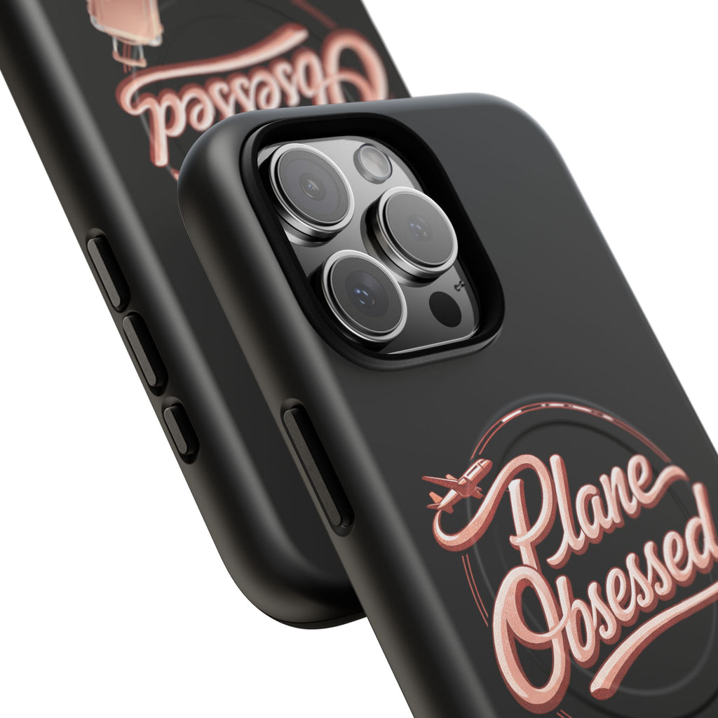 Plane Obsessed Magnetic Phone Case — Tough Protective Travel Case with Luggage Design