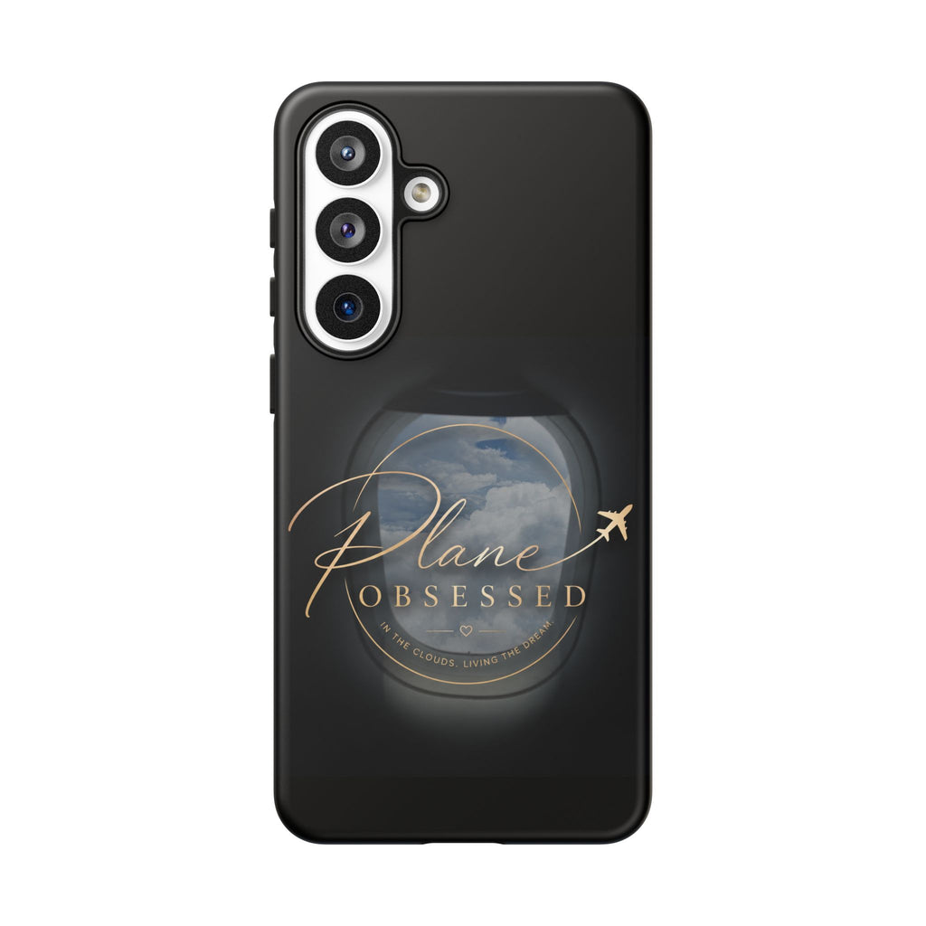 Plane Obsessed Phone Case — Protective Tough Case for Aviation Lovers