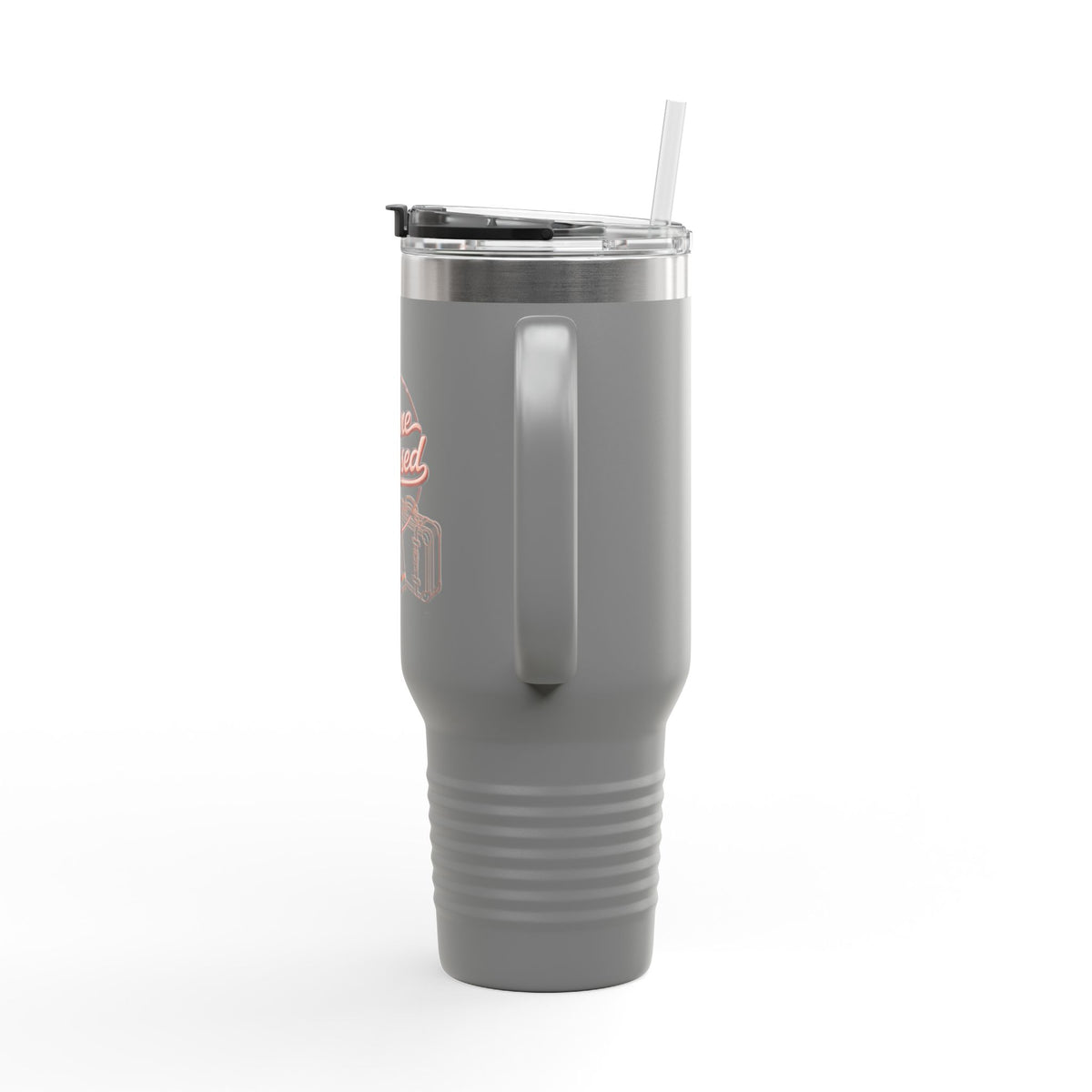 40oz Insulated Travel Mug – 'Plane Obsessed' Retro Aviation Graphic