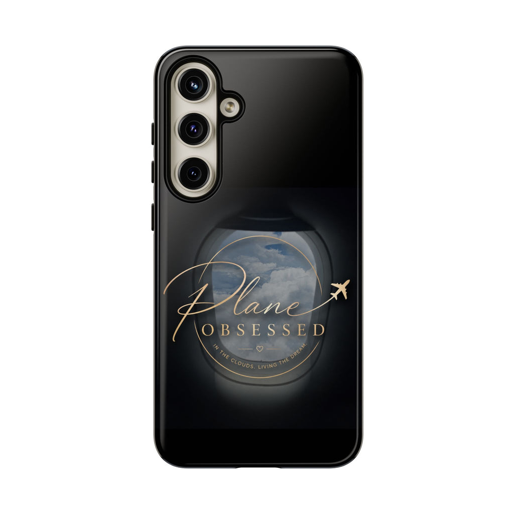 Plane Obsessed Phone Case — Protective Tough Case for Aviation Lovers