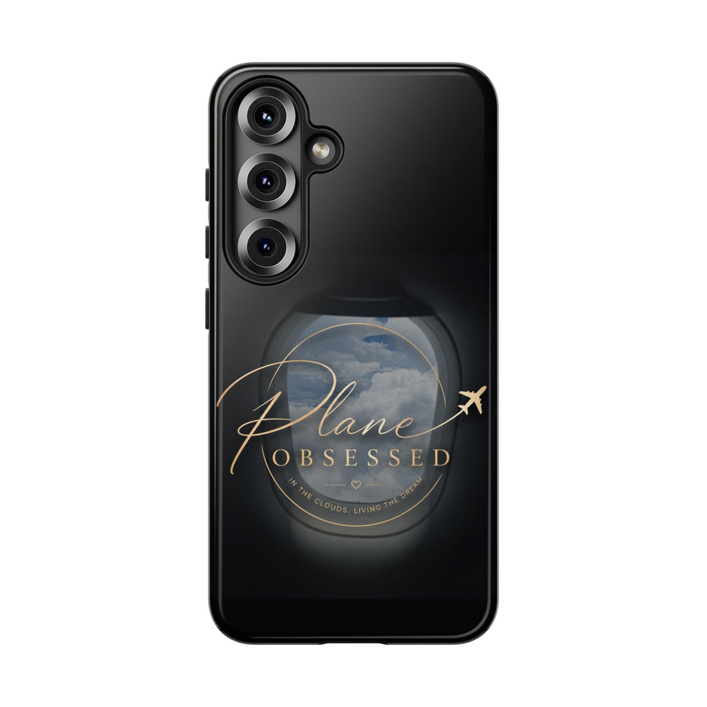 Plane Obsessed Phone Case — Protective Tough Case for Aviation Lovers
