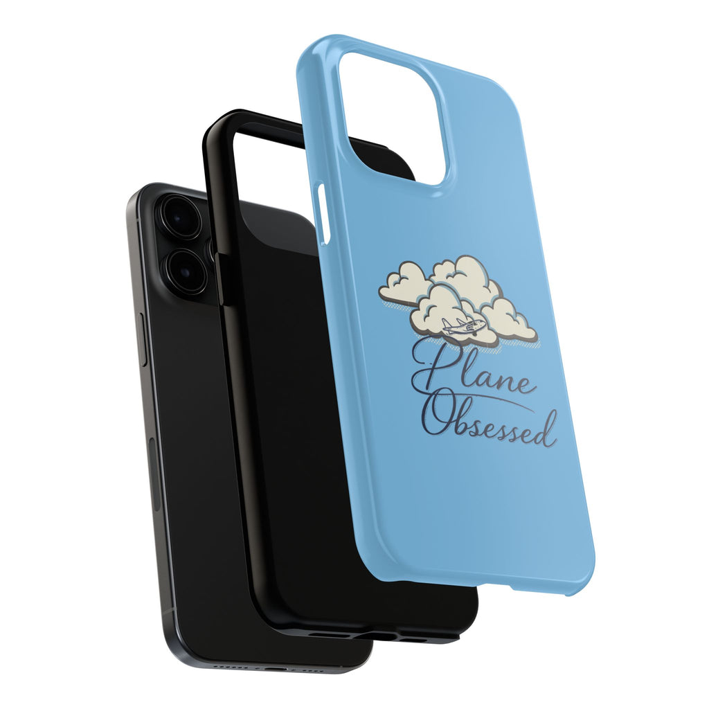 Phone Case — "Plane Obsessed" Cloud Sky Tough Protective Case