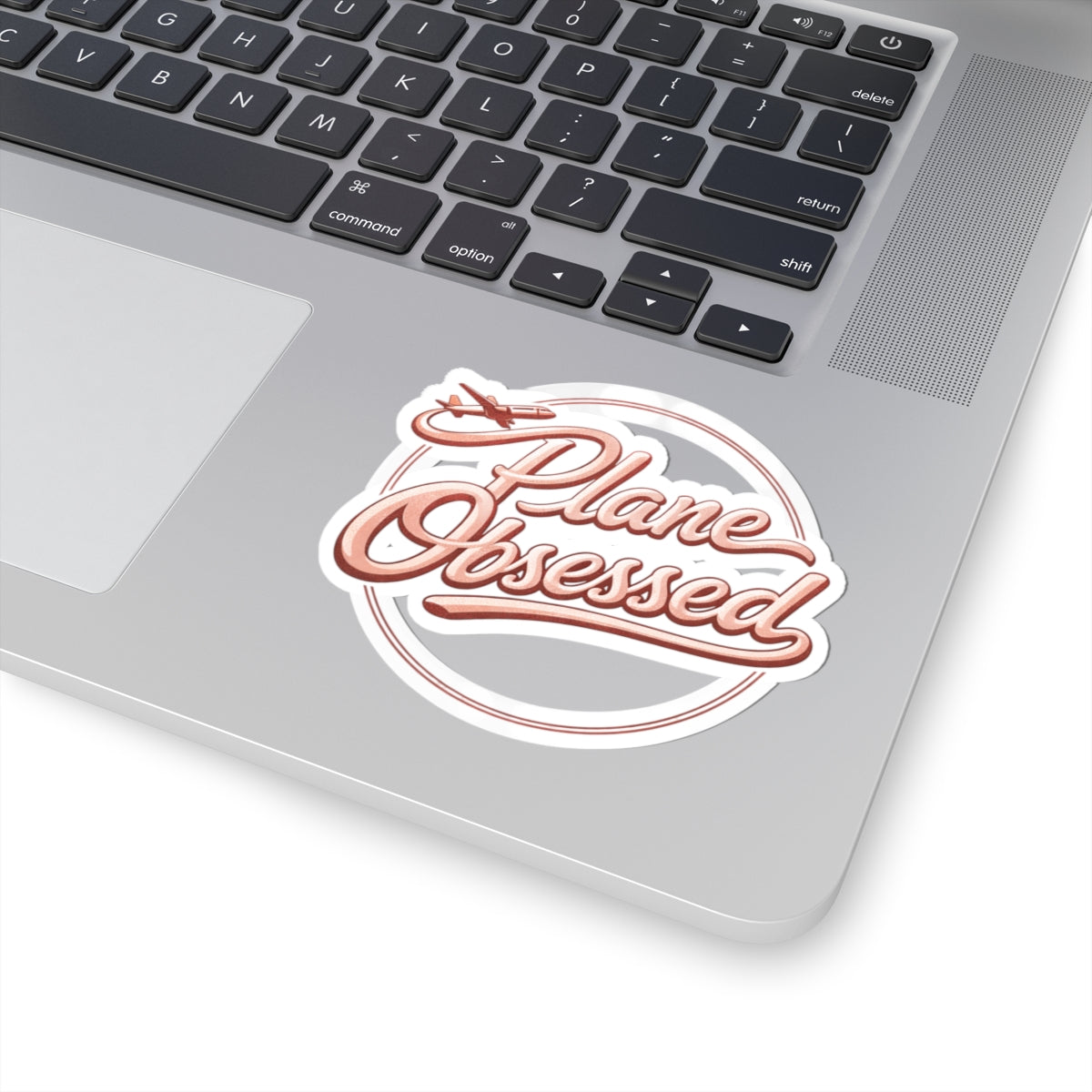 Plane Obsessed Sticker — Travel Airplane Vinyl Kiss-Cut Decal