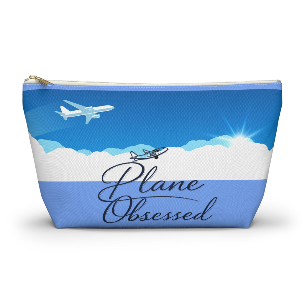 Travel Accessory Pouch — “Plane Obsessed” / “Life at 35,000 ft” Makeup Bag