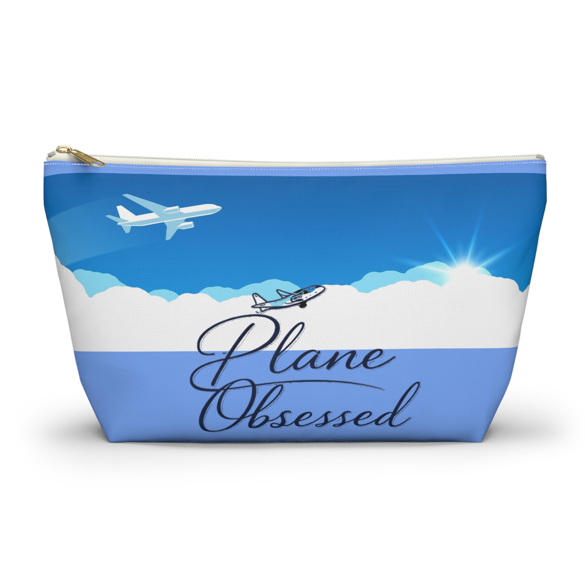 Travel Accessory Pouch — “Plane Obsessed” / “Life at 35,000 ft” Makeup Bag