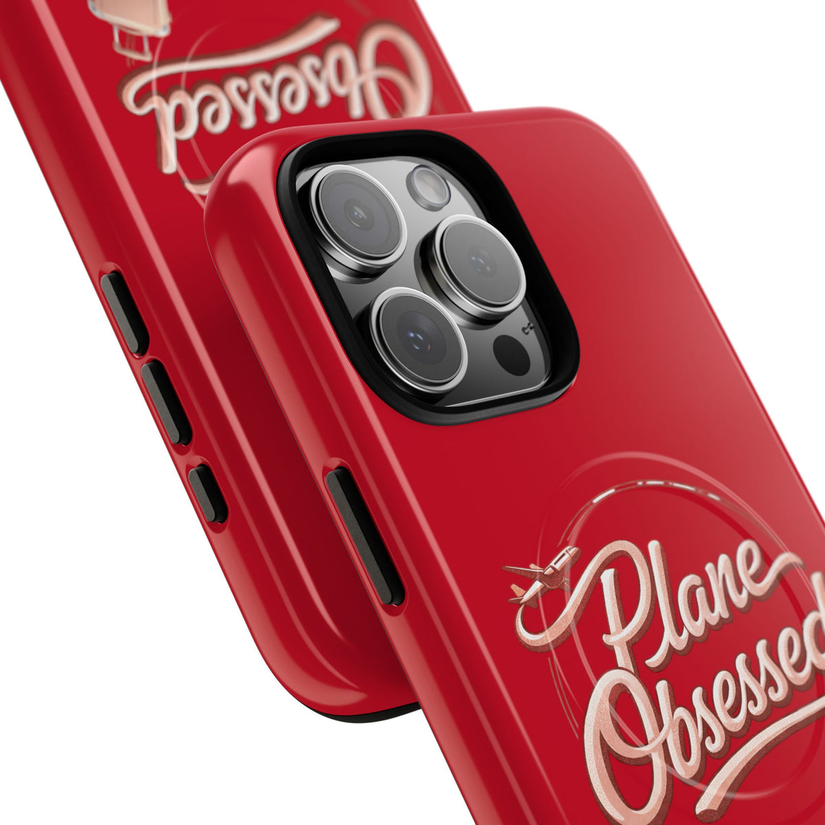 Plane Obsessed Magnetic Phone Case — Tough Protective Travel Case with Luggage Design