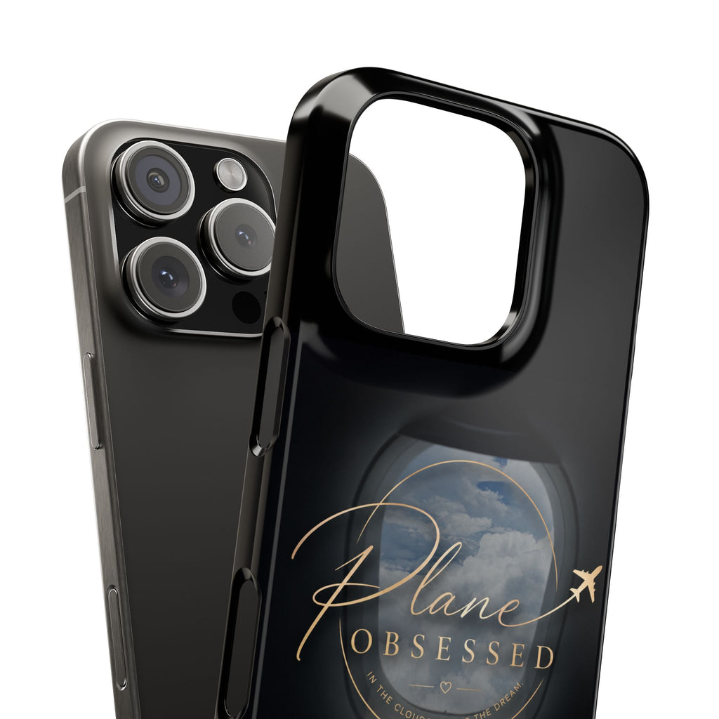 Plane Obsessed Slim Phone Case — Travel Airplane Window Design