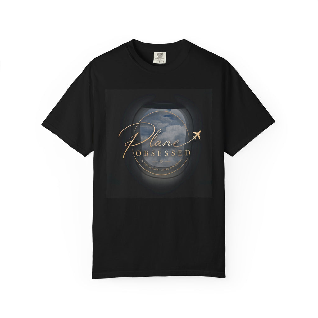 Plane Obsessed — Travel Lover Tee with Airplane Window Design