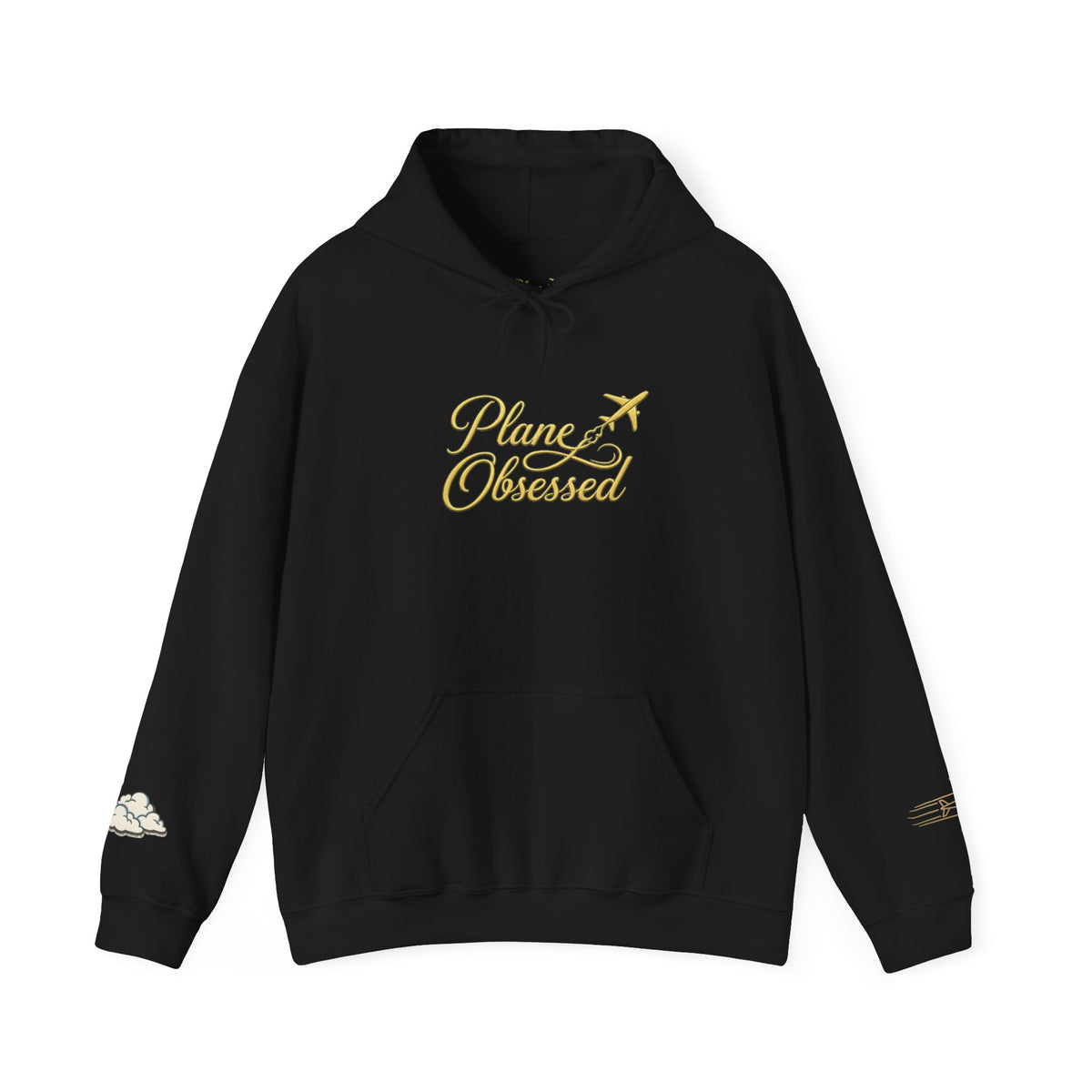 Planet Obsessed Hoodie — Retro Script Space Lover Pullover