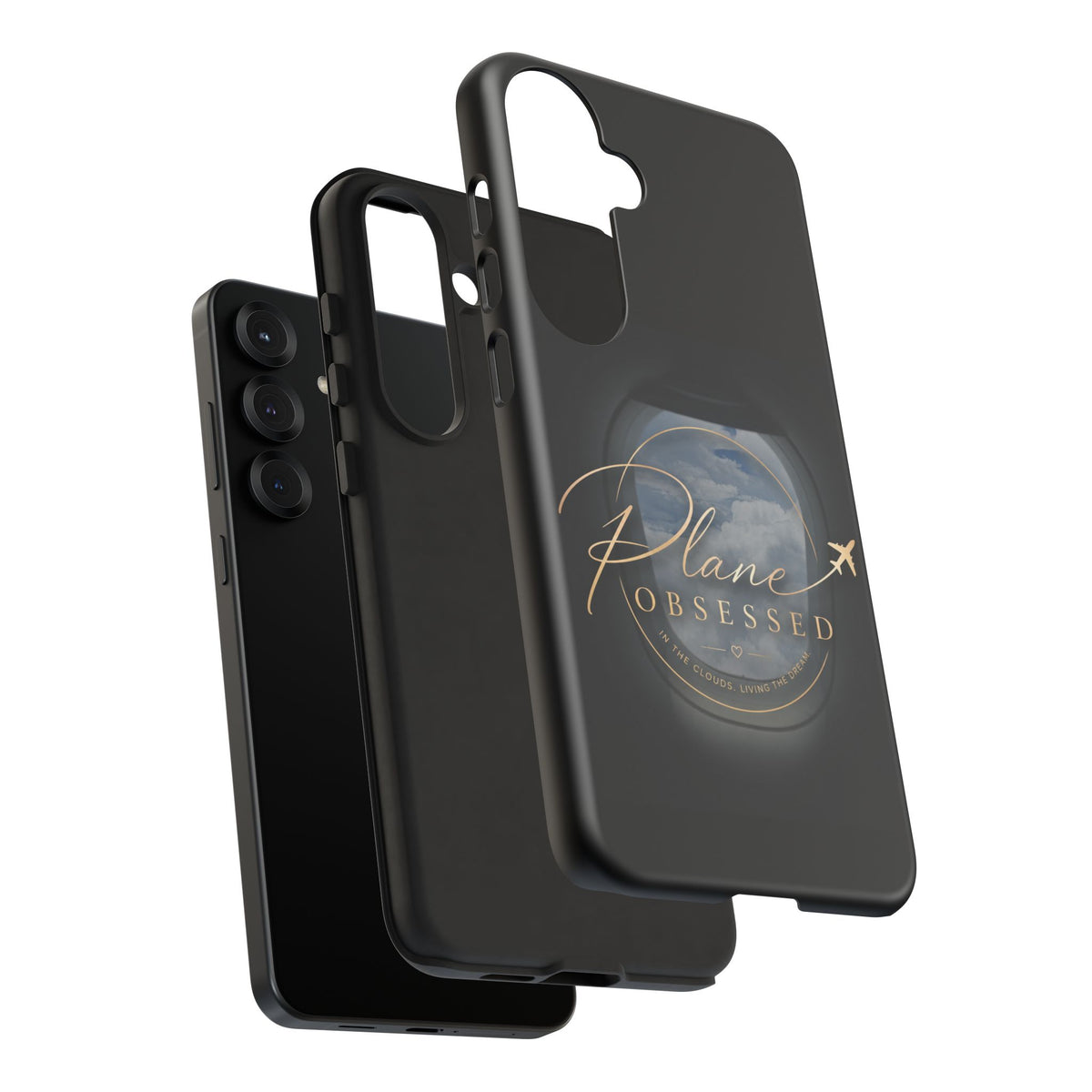 Plane Obsessed Phone Case — Protective Tough Case for Aviation Lovers