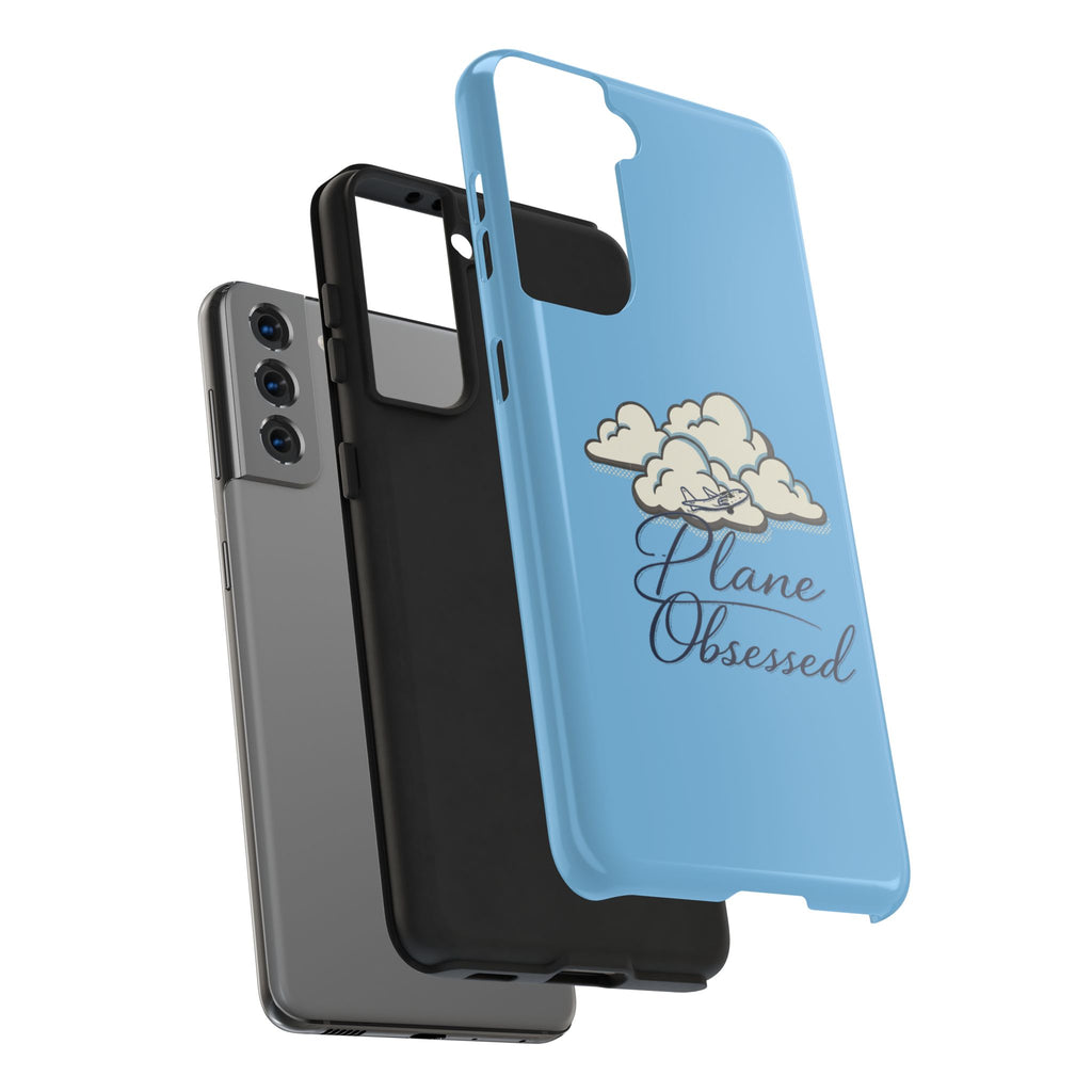 Phone Case — "Plane Obsessed" Cloud Sky Tough Protective Case