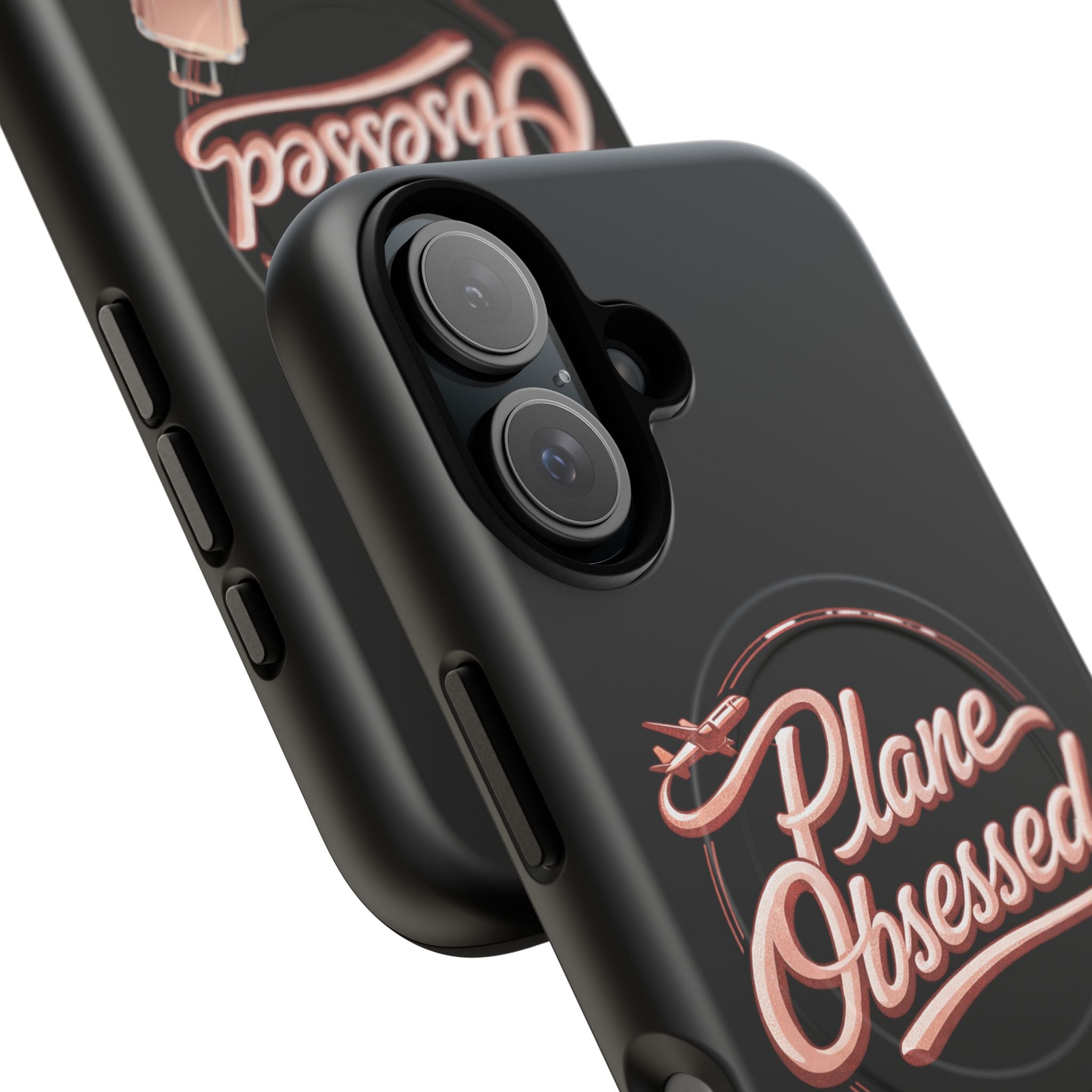 Plane Obsessed Magnetic Phone Case — Tough Protective Travel Case with Luggage Design