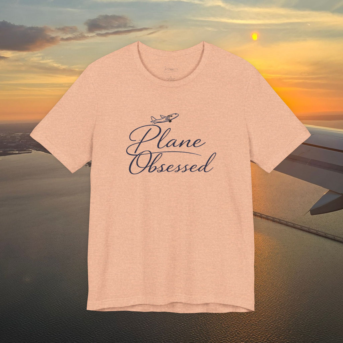 Plane Obsessed Tee — Flight Mode Graphic T‑Shirt for Aviation Lovers