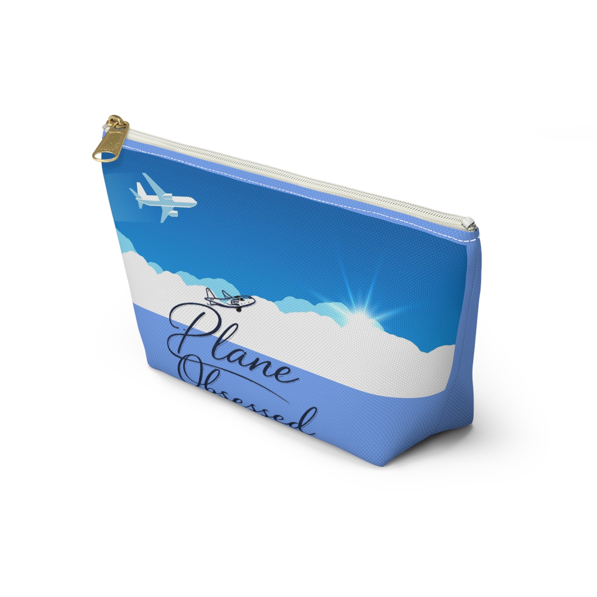 Travel Accessory Pouch — “Plane Obsessed” / “Life at 35,000 ft” Makeup Bag