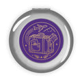 Travel Compact Mirror — Luggage & Passport Design, Portable Pocket Mirror for Trips