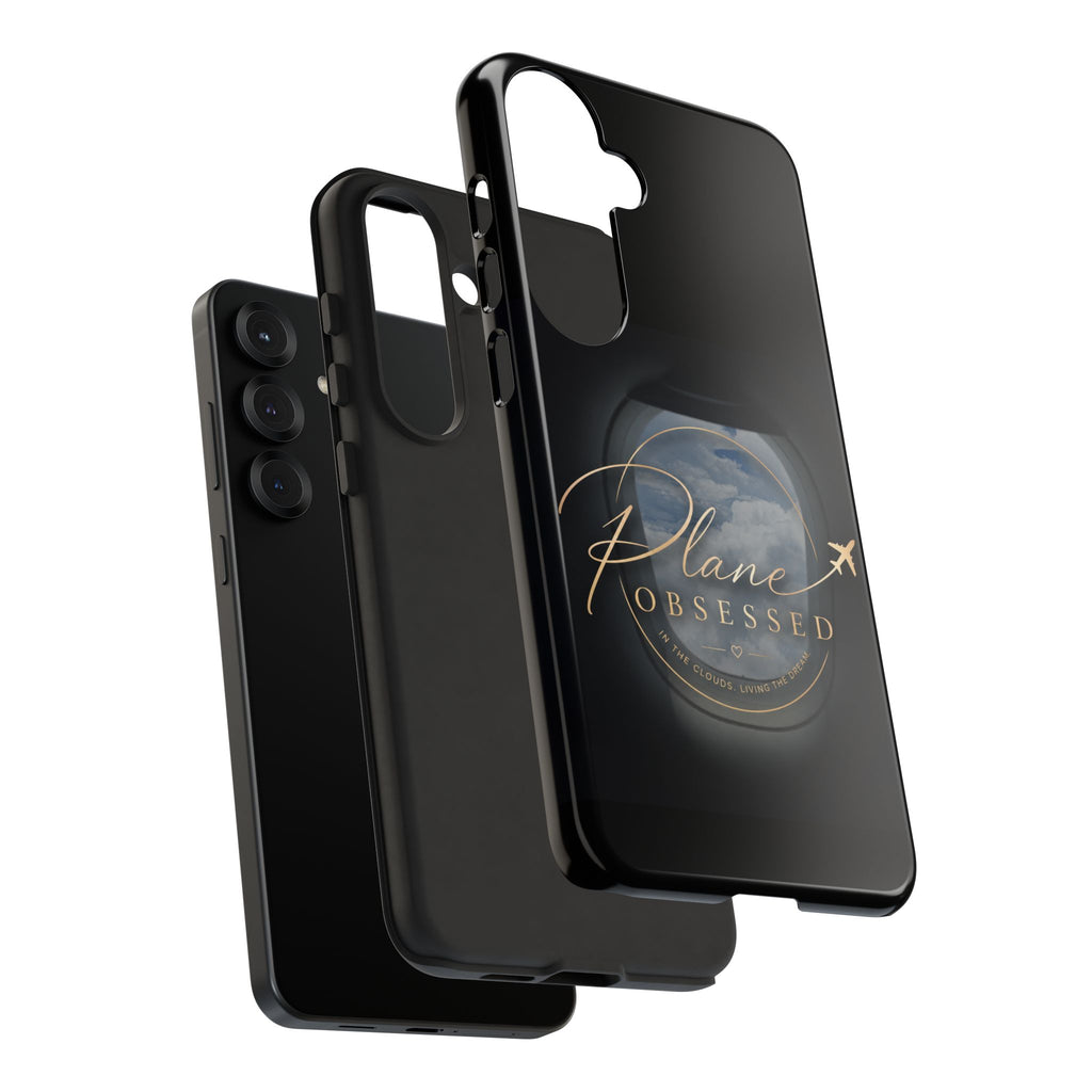Plane Obsessed Phone Case — Protective Tough Case for Aviation Lovers