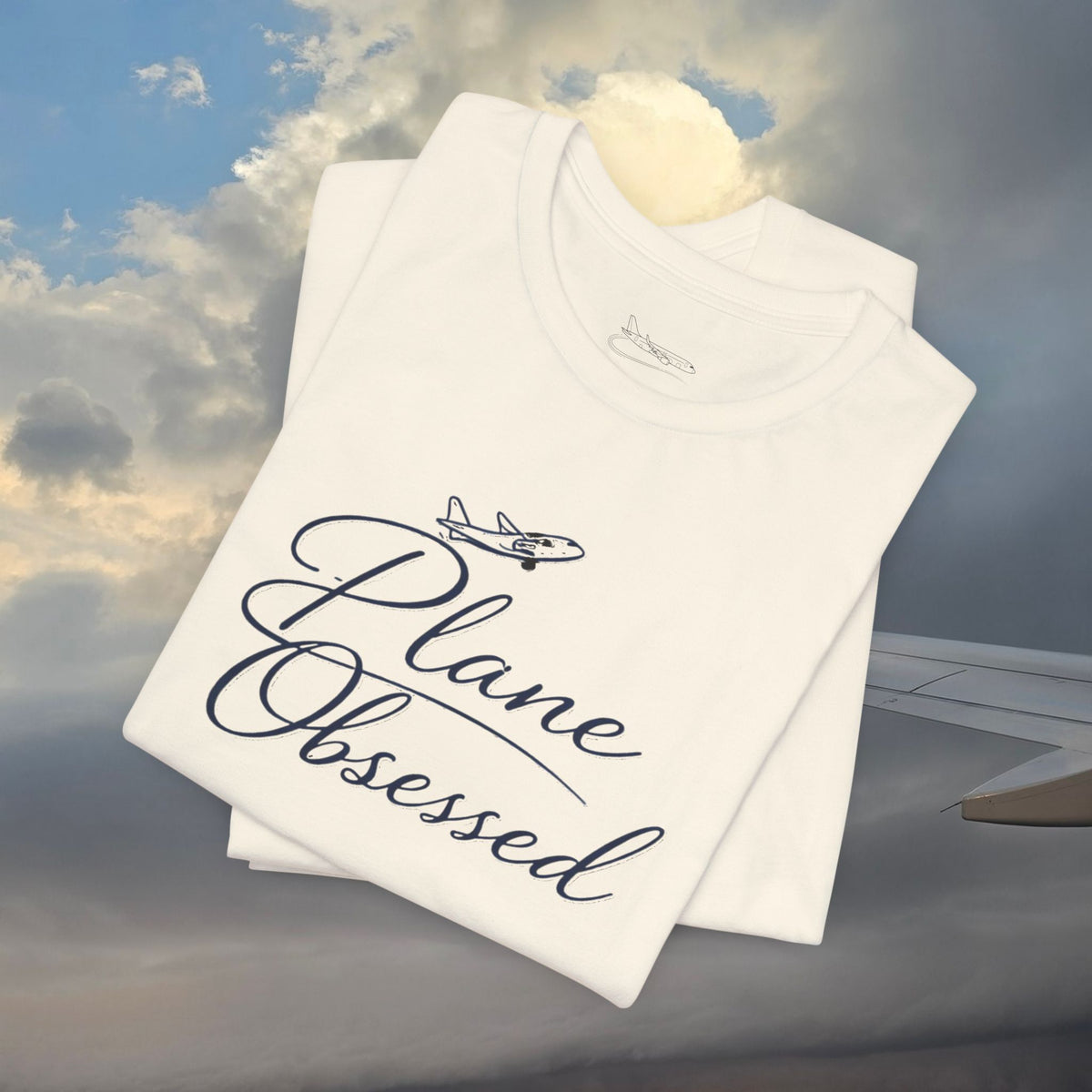 Plane Obsessed Tee — Flight Mode Graphic T‑Shirt for Aviation Lovers