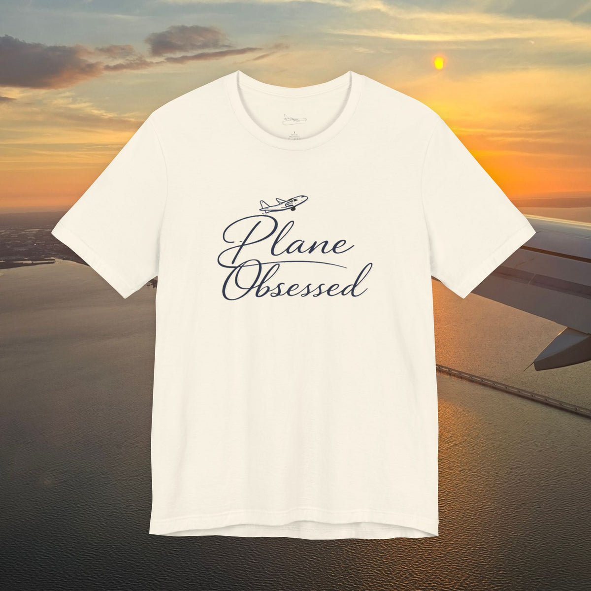 Plane Obsessed Tee — Flight Mode Graphic T‑Shirt for Aviation Lovers