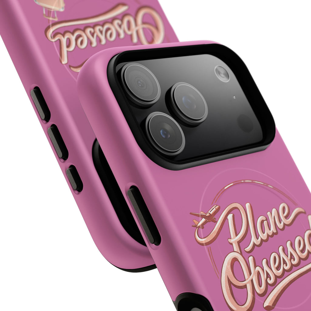 Plane Obsessed Magnetic Phone Case — Tough Protective Travel Case with Luggage Design