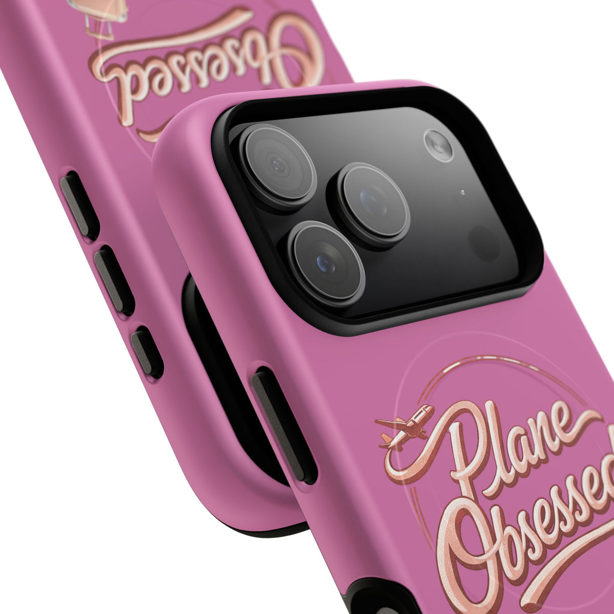 Plane Obsessed Magnetic Phone Case — Tough Protective Travel Case with Luggage Design