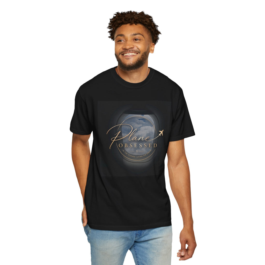 Plane Obsessed — Travel Lover Tee with Airplane Window Design