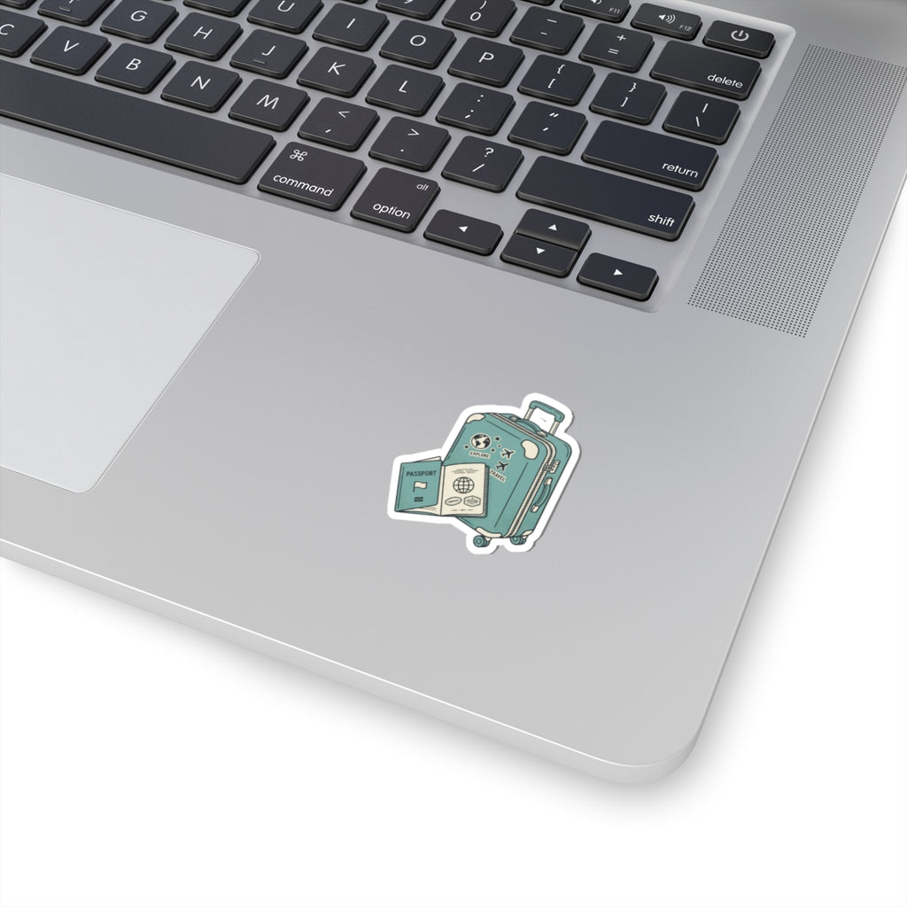 Travel Sticker — Passport & Suitcase Kiss-Cut Vinyl Sticker