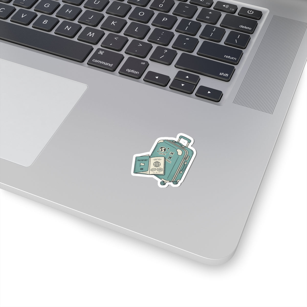 Travel Sticker — Passport & Suitcase Kiss-Cut Vinyl Sticker