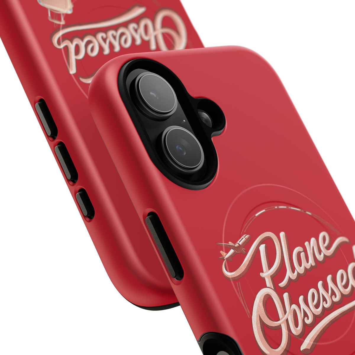 Plane Obsessed Magnetic Phone Case — Tough Protective Travel Case with Luggage Design