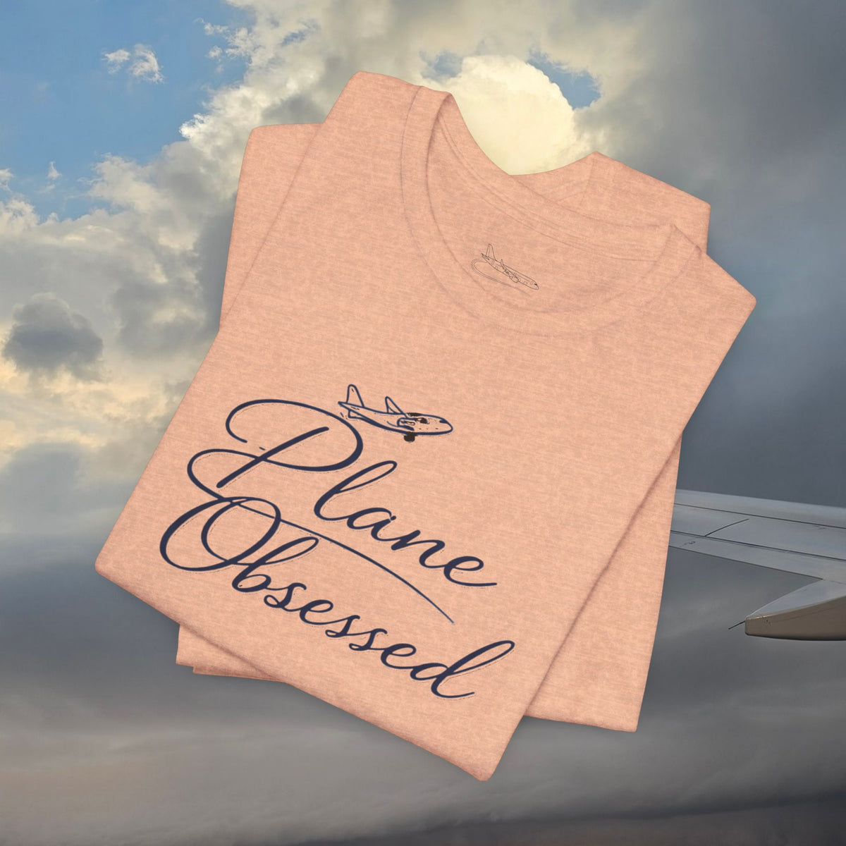 Plane Obsessed Tee — Flight Mode Graphic T‑Shirt for Aviation Lovers