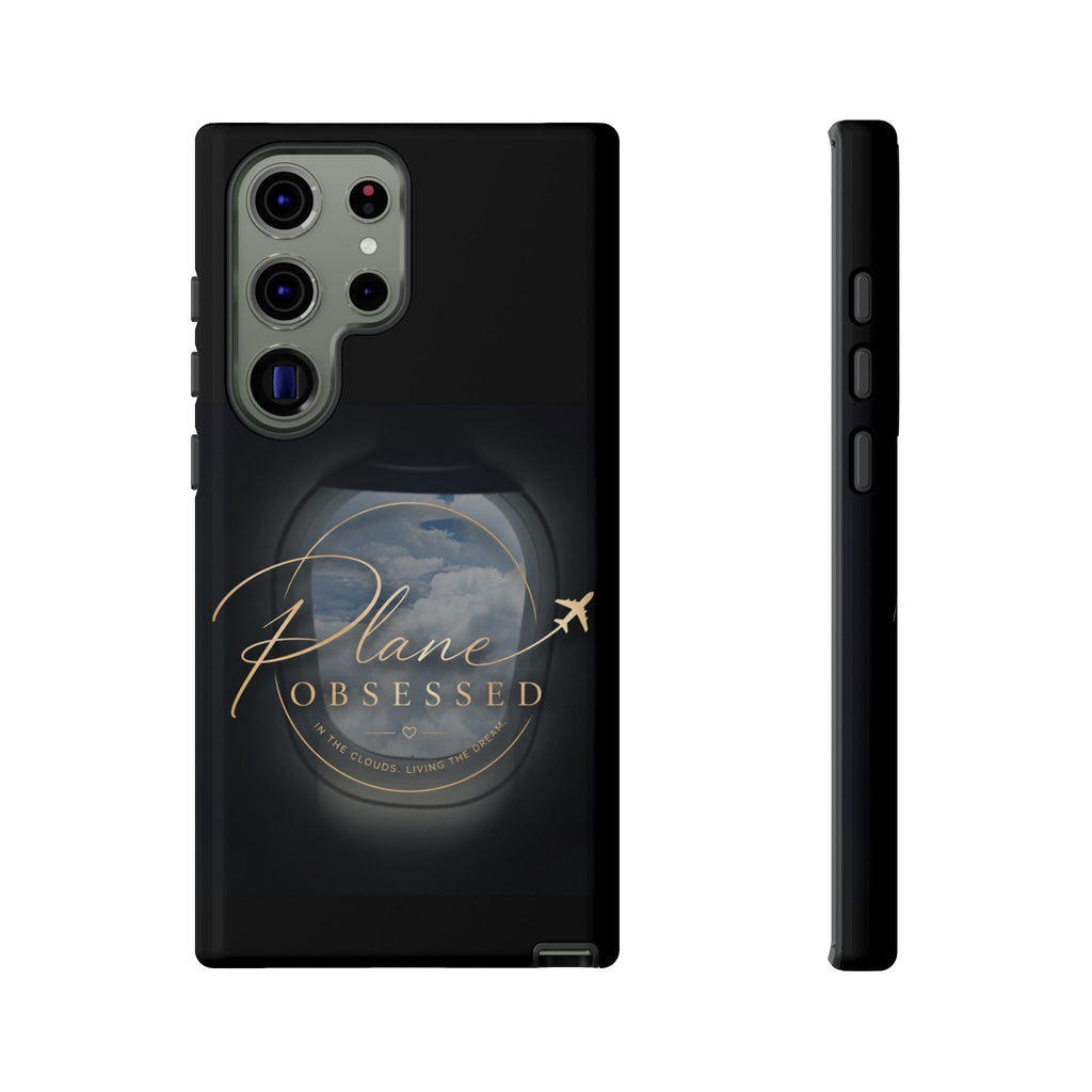 Plane Obsessed Phone Case — Protective Tough Case for Aviation Lovers