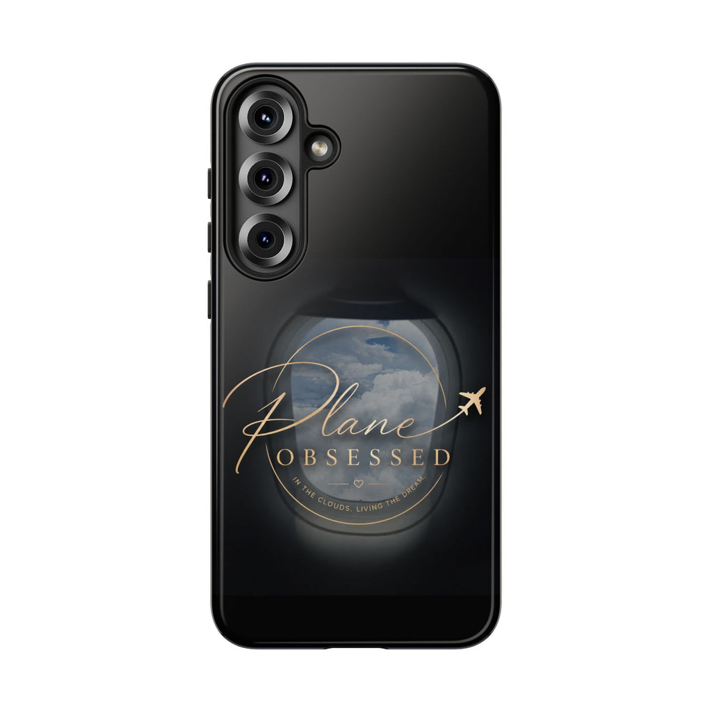 Plane Obsessed Phone Case — Protective Tough Case for Aviation Lovers
