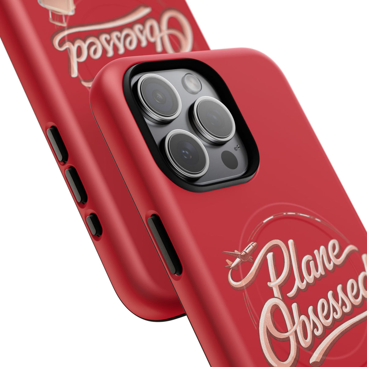 Plane Obsessed Magnetic Phone Case — Tough Protective Travel Case with Luggage Design