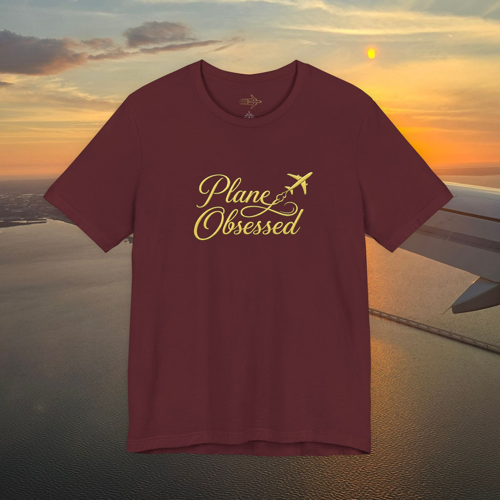 Plane Obsessed Tee — Flight Mode Graphic T‑Shirt for Aviation Lovers