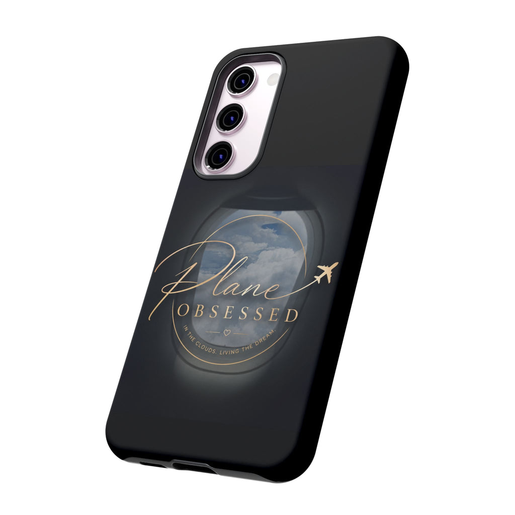 Plane Obsessed Phone Case — Protective Tough Case for Aviation Lovers