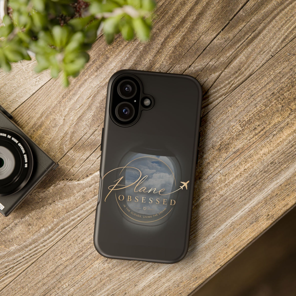 Plane Obsessed Phone Case — Protective Tough Case for Aviation Lovers