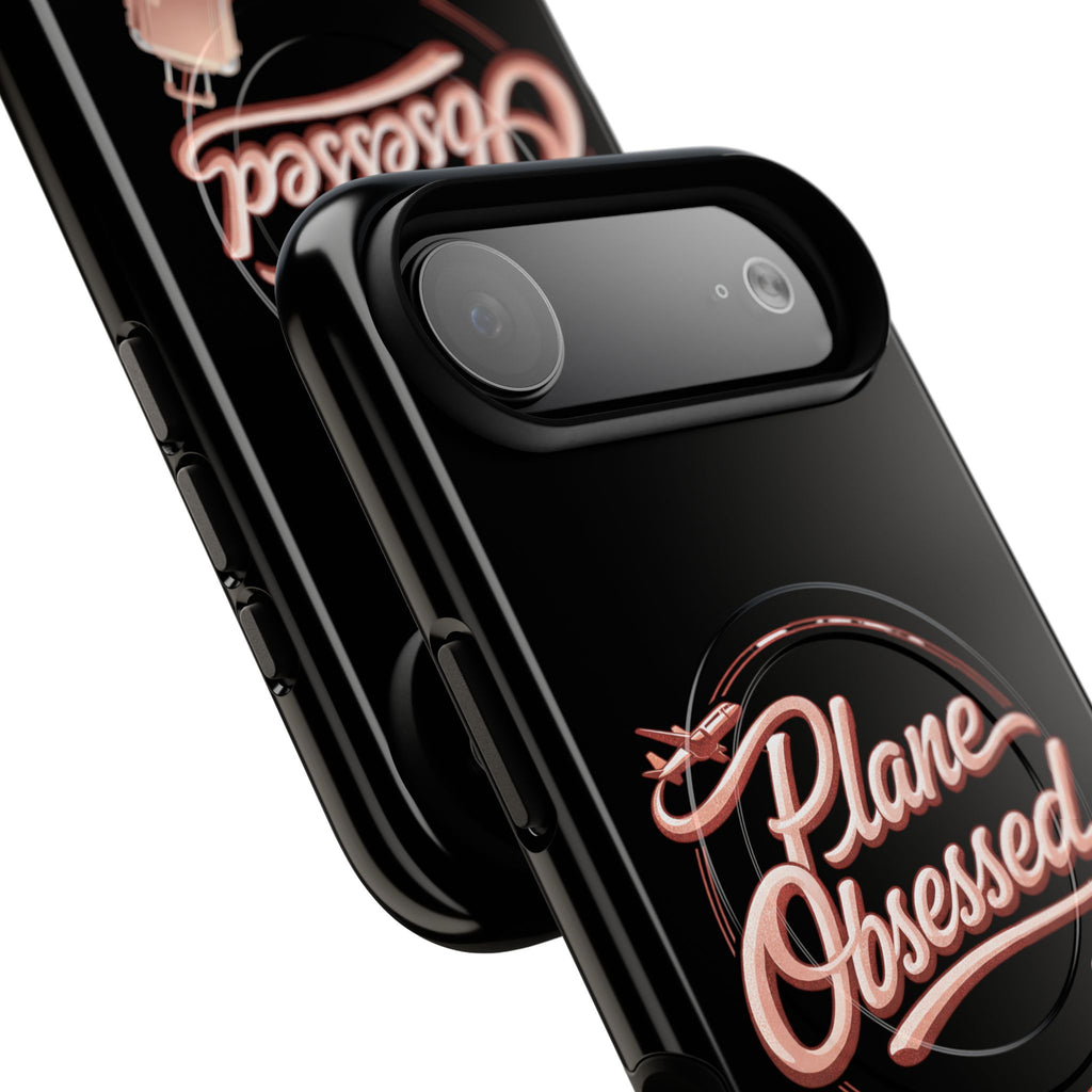 Plane Obsessed Magnetic Phone Case — Tough Protective Travel Case with Luggage Design