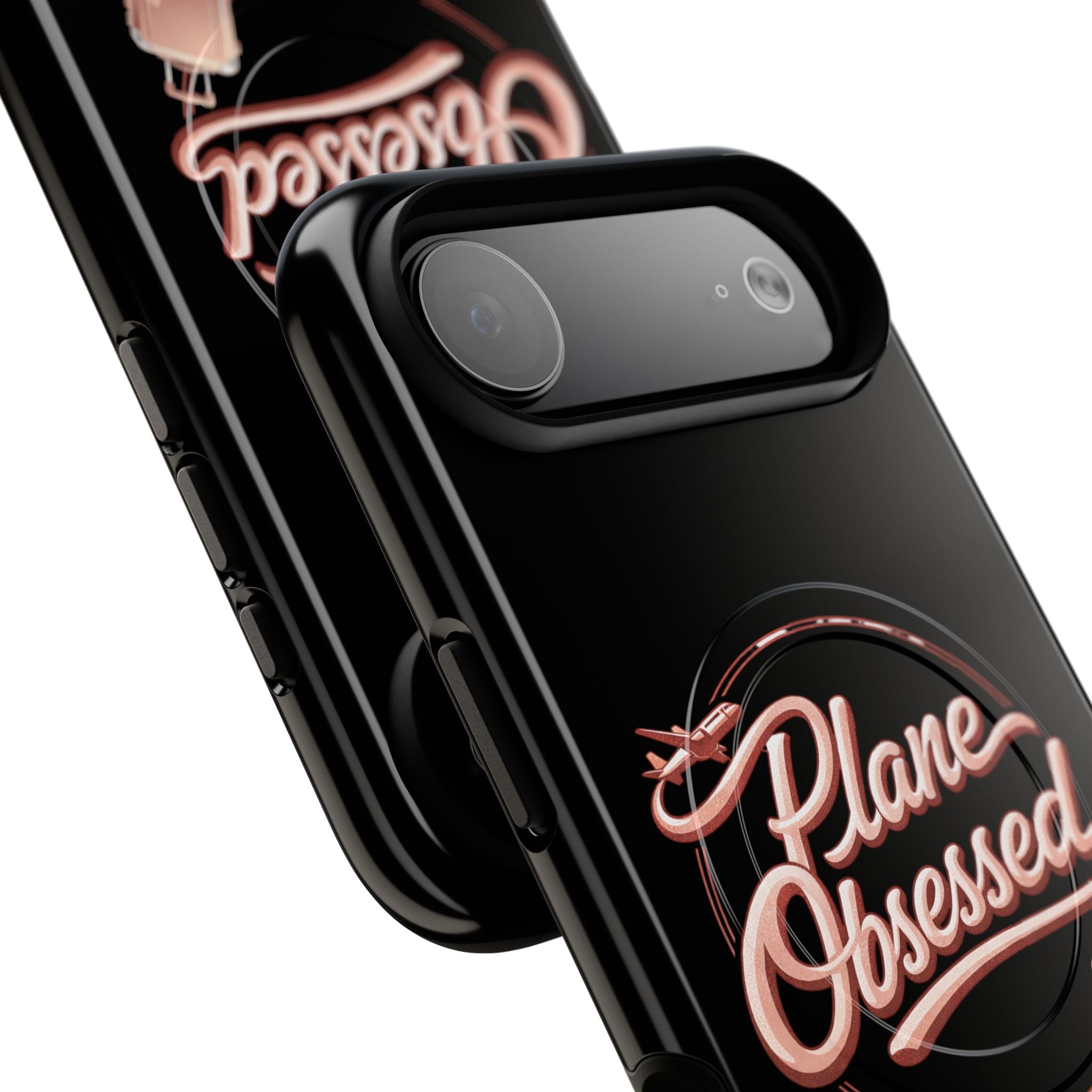 Plane Obsessed Magnetic Phone Case — Tough Protective Travel Case with Luggage Design