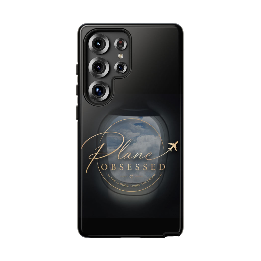 Plane Obsessed Phone Case — Protective Tough Case for Aviation Lovers