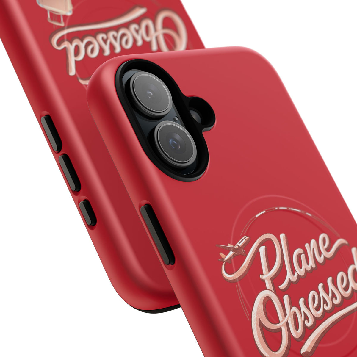 Plane Obsessed Magnetic Phone Case — Tough Protective Travel Case with Luggage Design