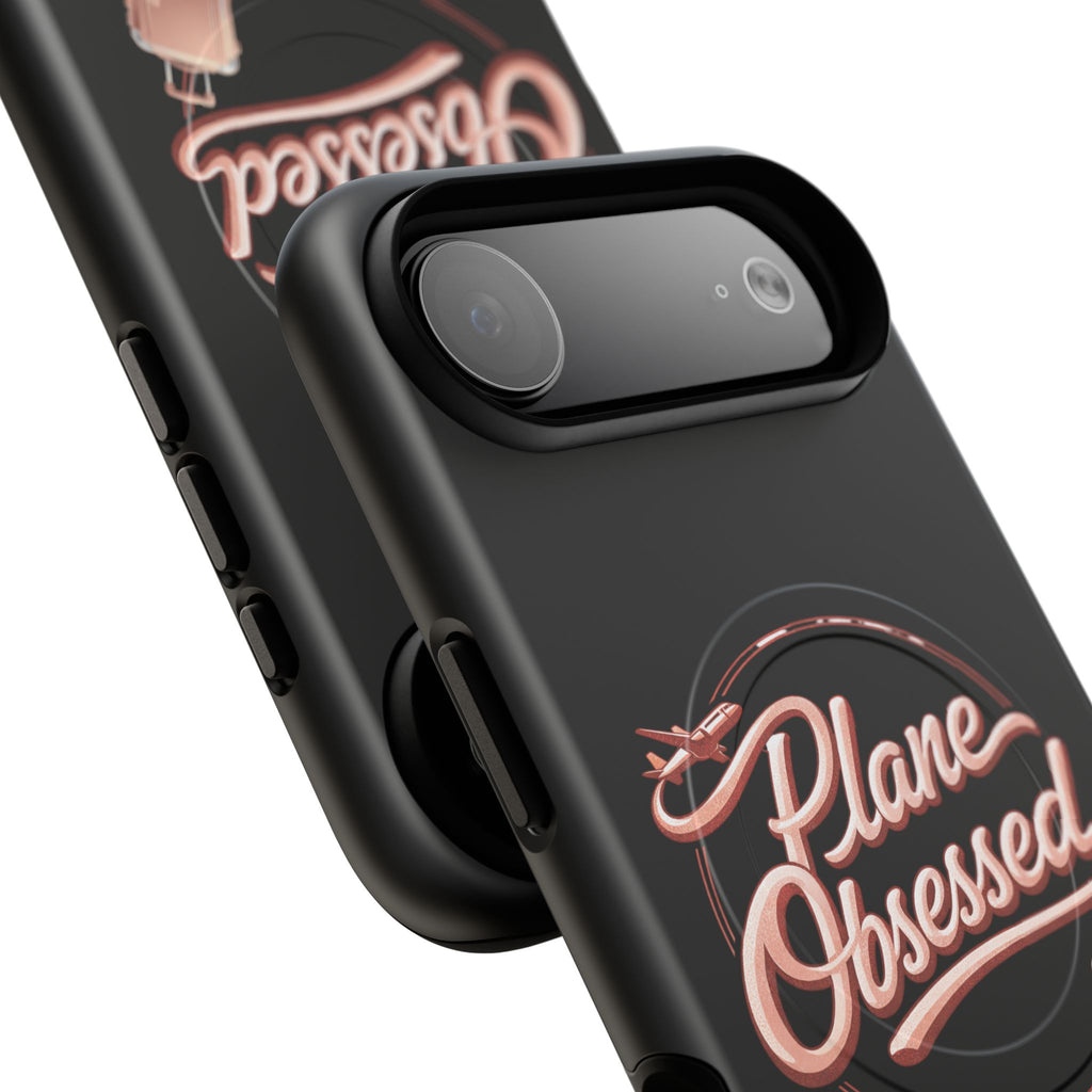 Plane Obsessed Magnetic Phone Case — Tough Protective Travel Case with Luggage Design