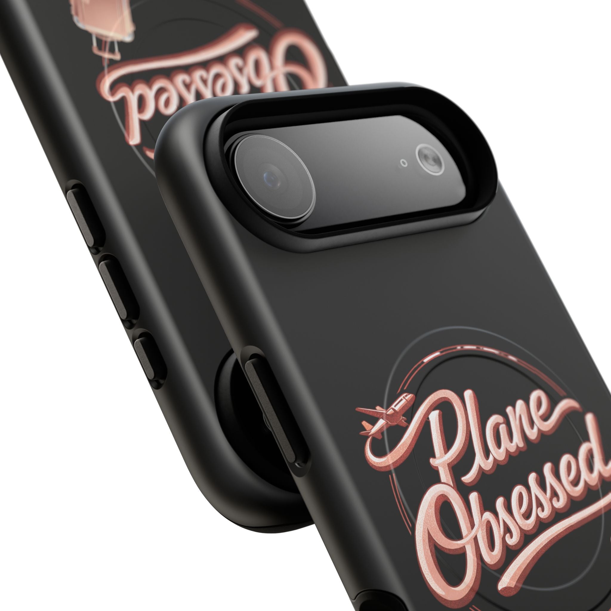 Plane Obsessed Magnetic Phone Case — Tough Protective Travel Case with Luggage Design