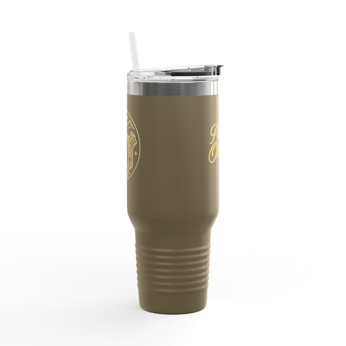 40oz Insulated Travel Mug – 'Plane Obsessed' Retro Aviation Graphic