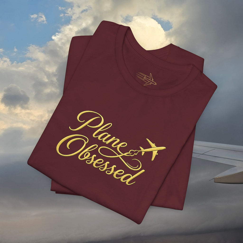 Plane Obsessed Tee — Flight Mode Graphic T‑Shirt for Aviation Lovers
