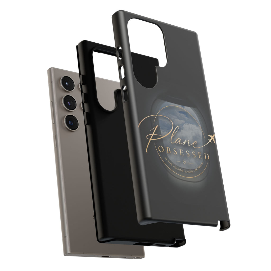 Plane Obsessed Phone Case — Protective Tough Case for Aviation Lovers