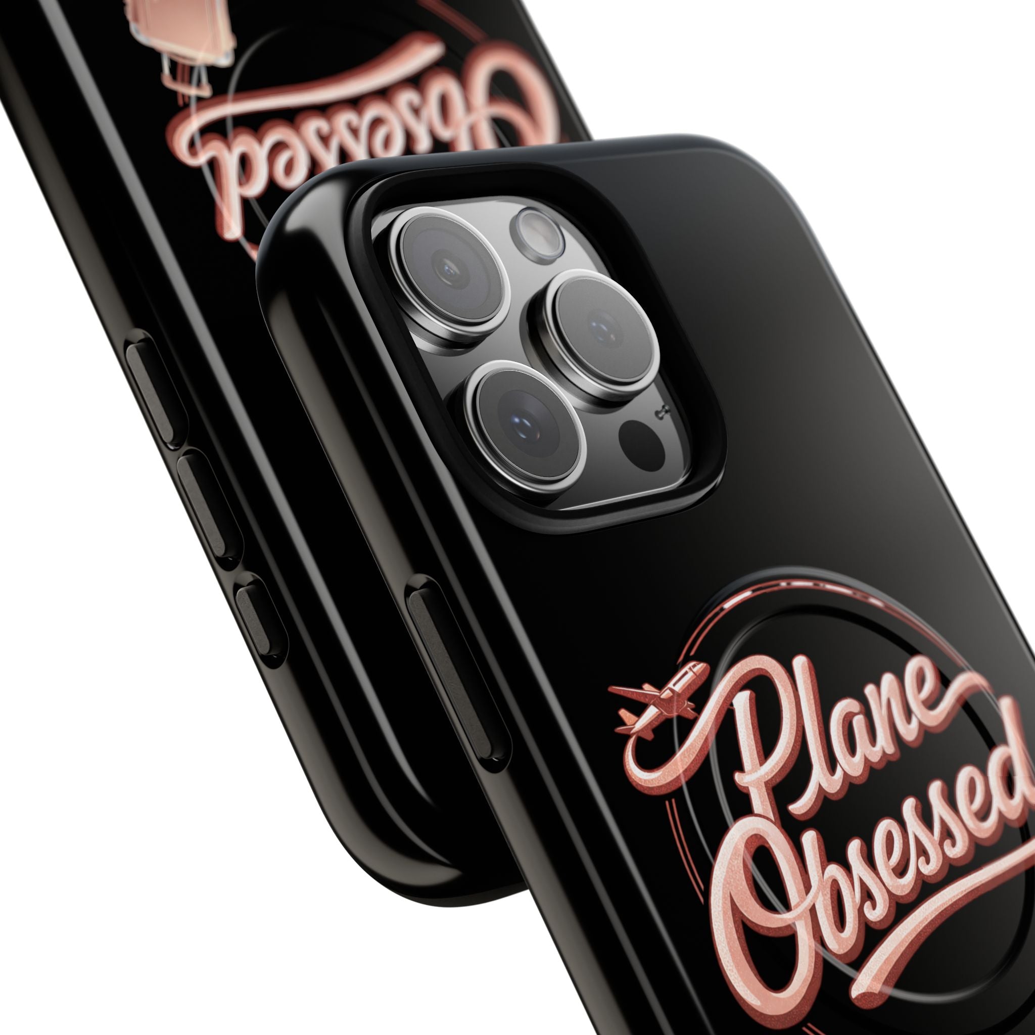 Plane Obsessed Magnetic Phone Case — Tough Protective Travel Case with Luggage Design