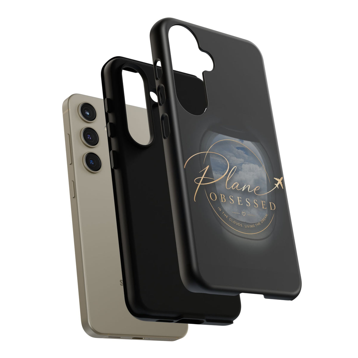 Plane Obsessed Phone Case — Protective Tough Case for Aviation Lovers